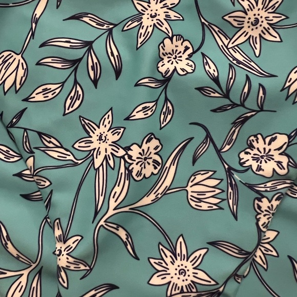 BNWOT Zaful Floral Blue Floral Ditsy Ruffle Wired Tie Top & High Leg Bikini Set - Picture 6 of 6